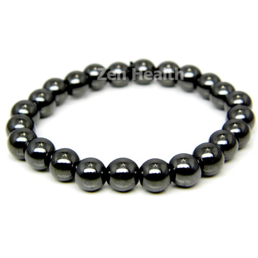 Magnetic Hematite 8mm Stretchable Beaded Bracelet Healing Pain