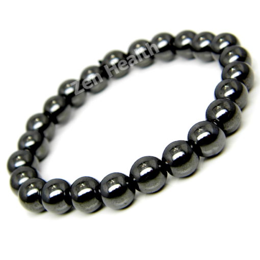 Magnetic Hematite 8mm Stretchable Beaded Bracelet Healing Pain