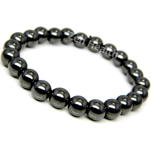 Magnetic Hematite 8mm Stretchable Beaded Bracelet Healing Pain