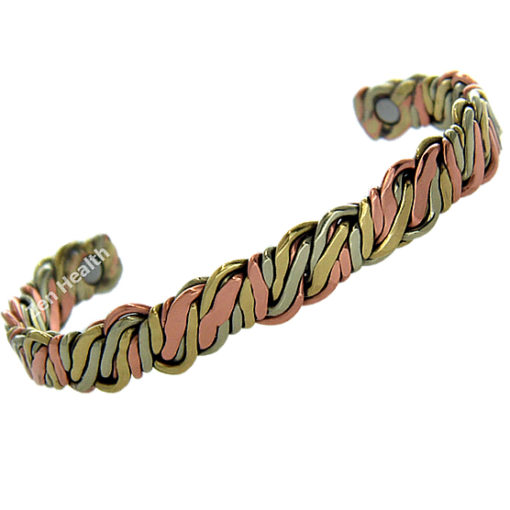 Magnetic Twisted Spaghetti Design Bracelet  - Medium Size