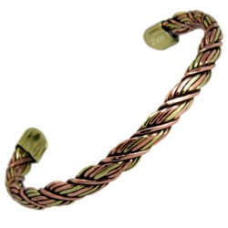 Twisted Copper Bracelet For Men or Women