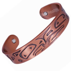 Eagle Design Strong Magnetic Copper Bracelet With Two Magnets