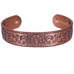 Magnetic Copper Bracelet With Lucky Horseshoe Design - Medium Size