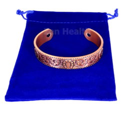 Magnetic Copper Bracelet With Lucky Horseshoe Design - Medium Size