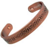 Magnetic Copper Bracelet With Celtic Knot Design - Medium Size