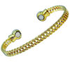 Magnetic Gold Plated Bracelet  Weave Design - Ladies Size