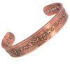 Magnetic Copper Bracelet Skull Design With Gift Bag - Large Size