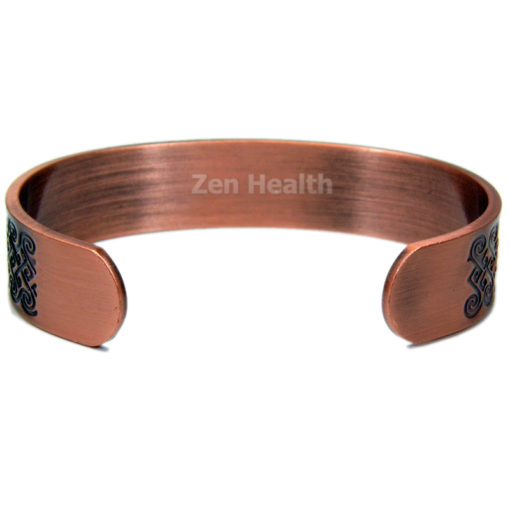 Magnetic Copper Bracelet With Multi-Swirls Design  - Medium Size